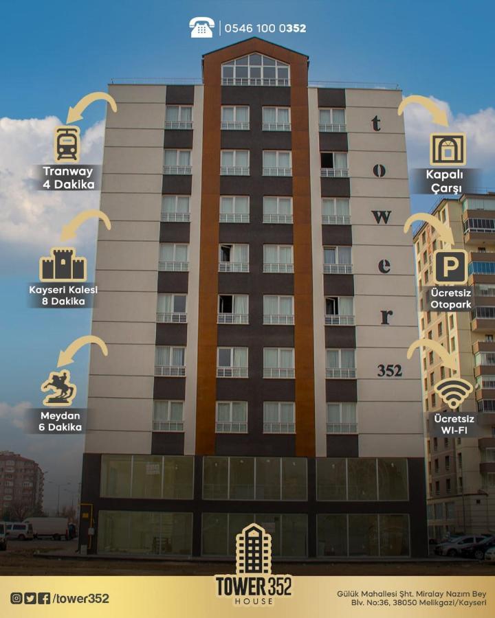 Tower352 Lejlighedshotel Kayseri Eksteriør billede